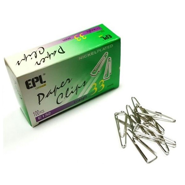 EPL E132 Paper Clip - 33mm (pkt/100pc)